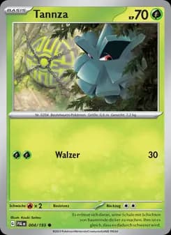 Tannza card in German