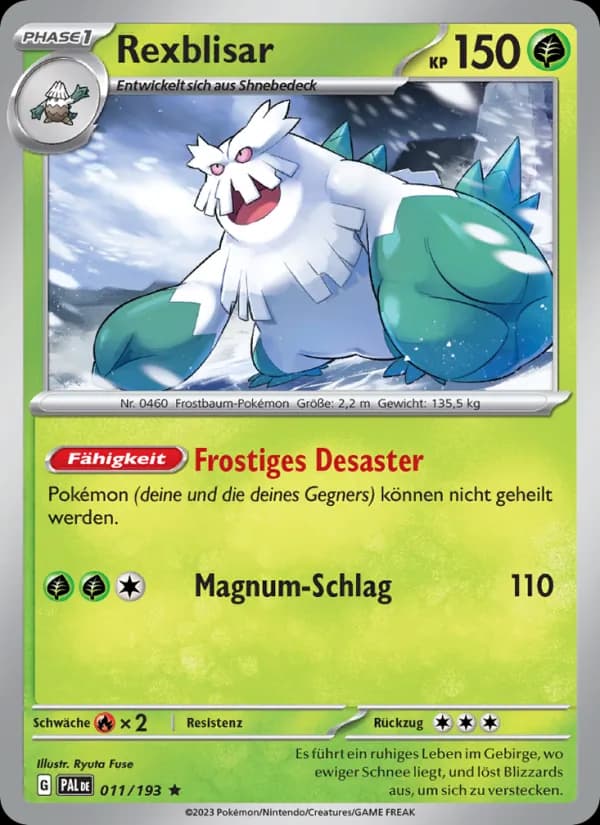 Rexblisar card in German