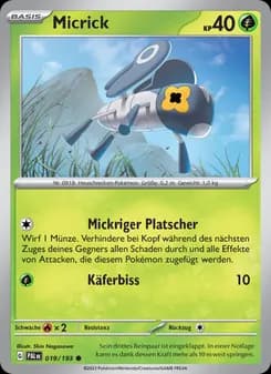 Micrick card in German