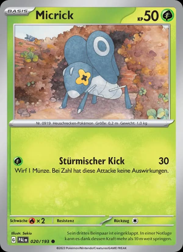 Micrick card in German