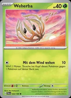 Weherba card in German