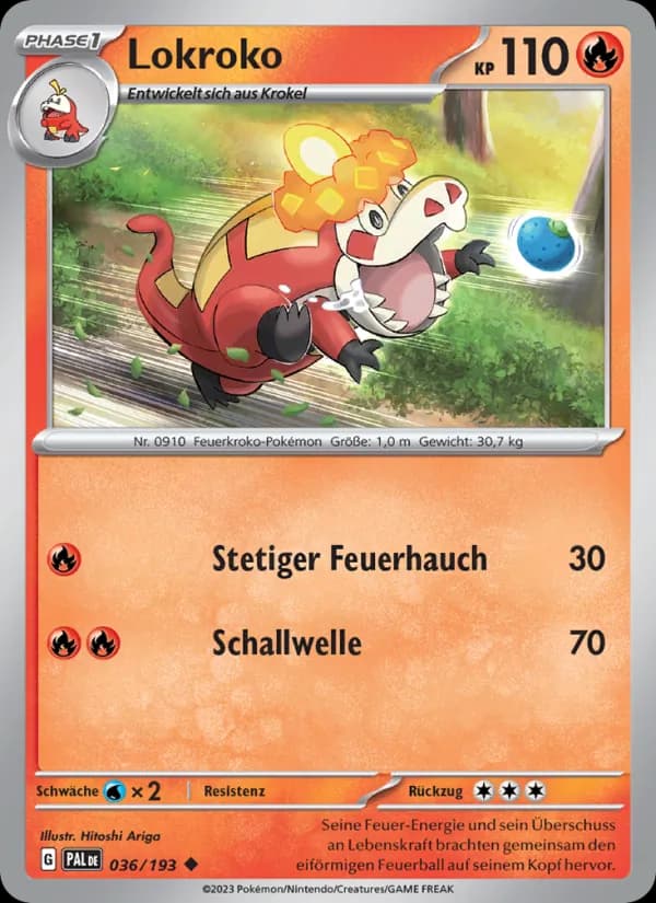 Lokroko card in German