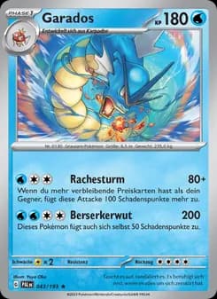 Garados card in German
