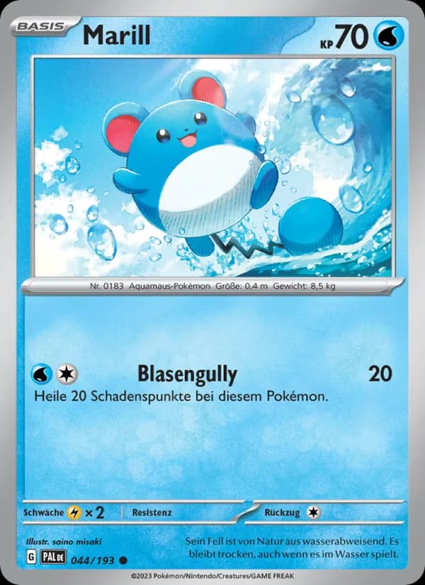 Marill card in German
