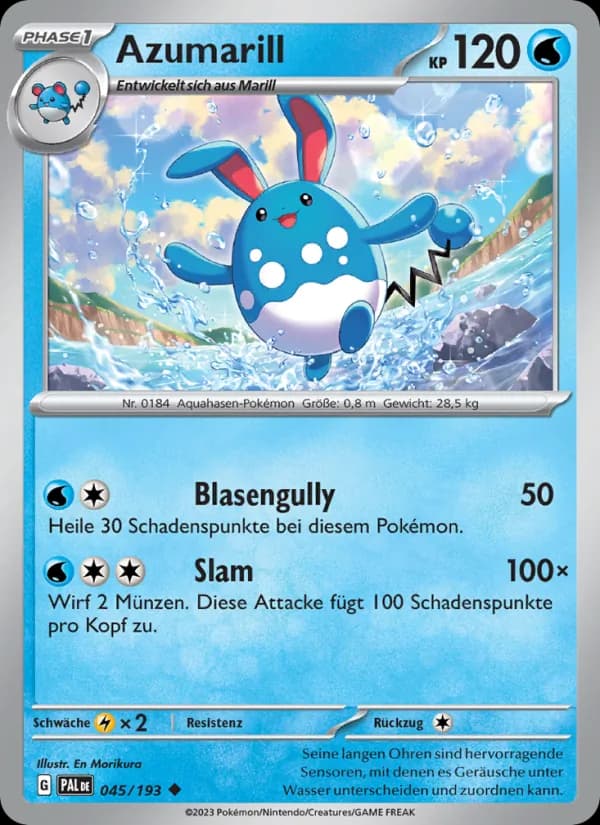 Azumarill card in German