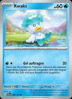 Kwaks card in German