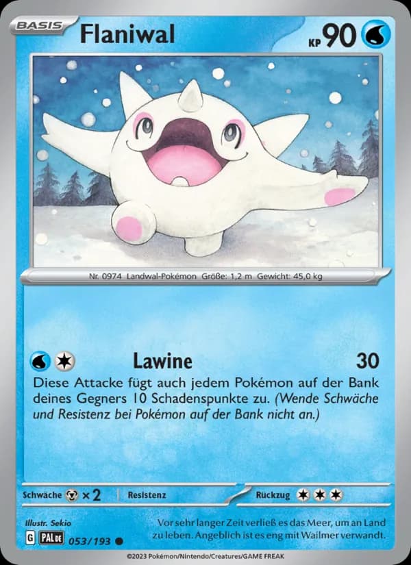Flaniwal card in German