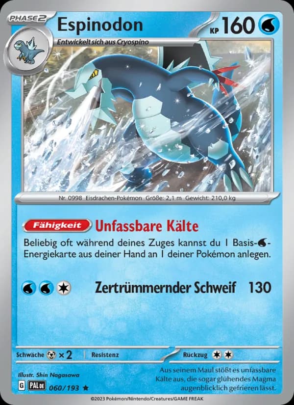 Espinodon card in German