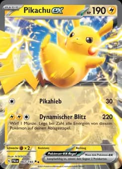 Pikachu-ex card in German