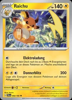Raichu card in German