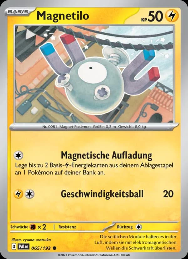 Magnetilo card in German
