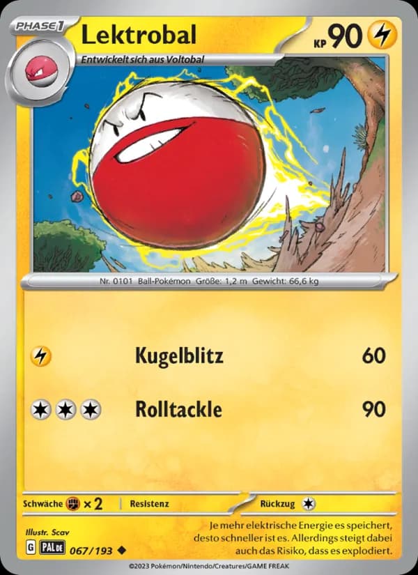 Lektrobal card in German