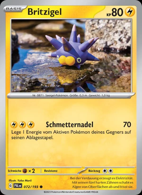 Britzigel card in German