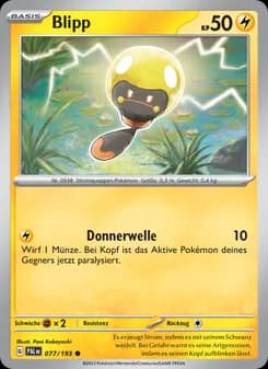 Blipp card in German