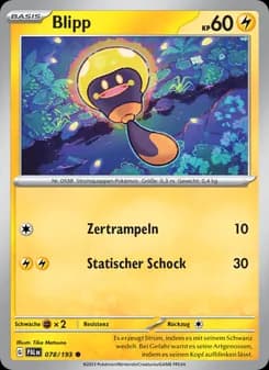 Blipp card in German