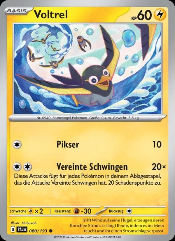 Voltrel card in German