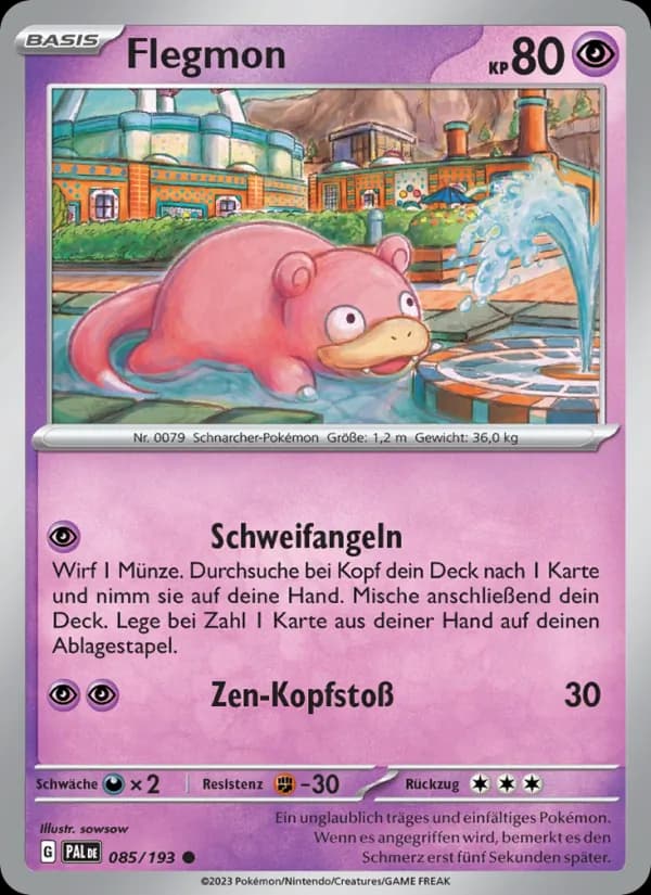 Flegmon card in German