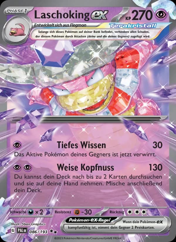 Laschoking-ex card in German