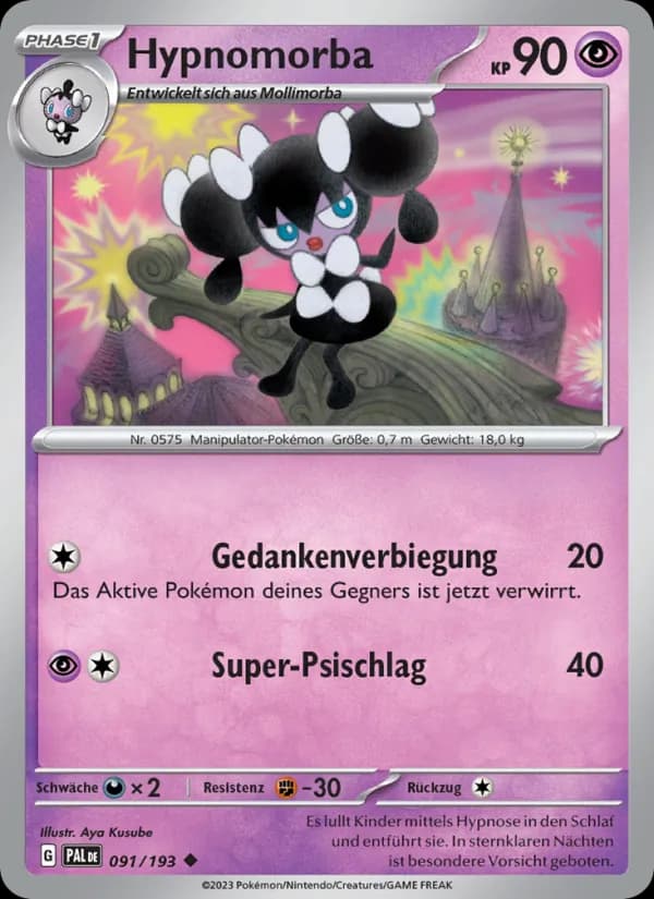 Hypnomorba card in German