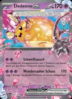 Dedenne-ex card in German