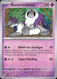 Kommandutan card in German