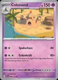 Colossand card in German