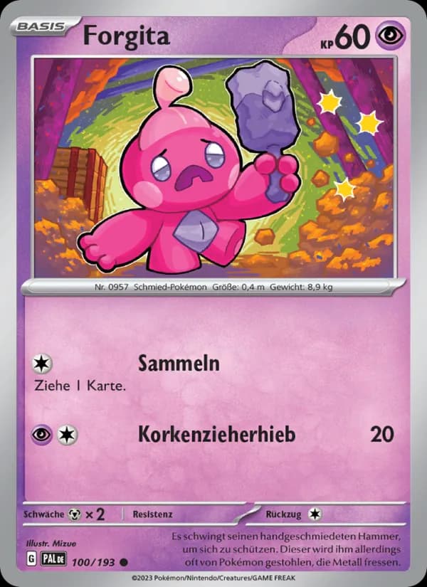 Forgita card in German