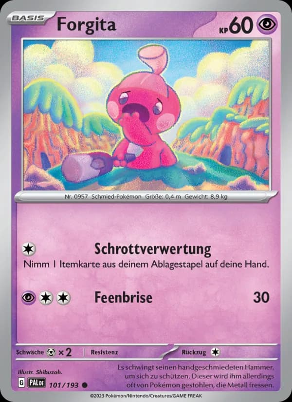 Forgita card in German