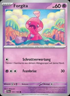 Forgita card in German