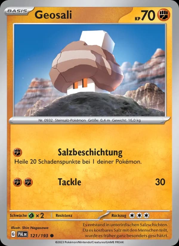 Geosali card in German