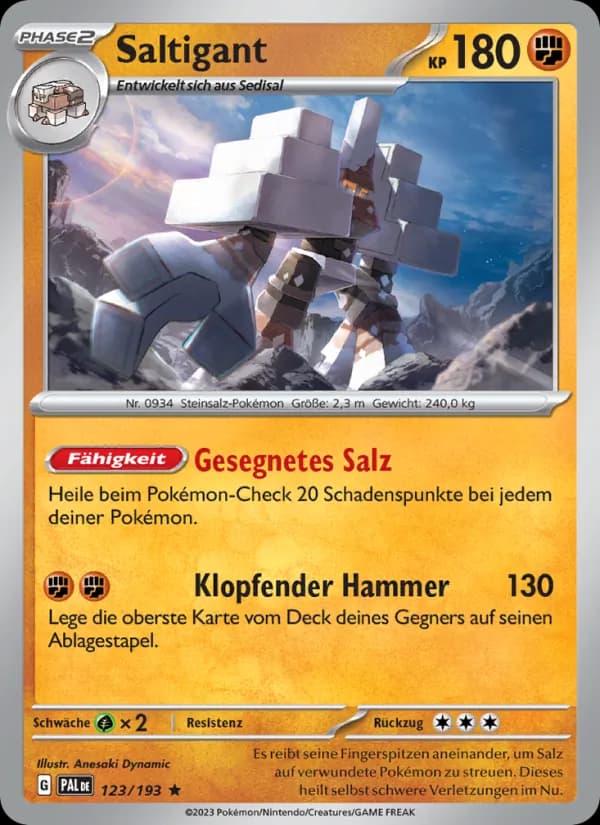 Saltigant card in German
