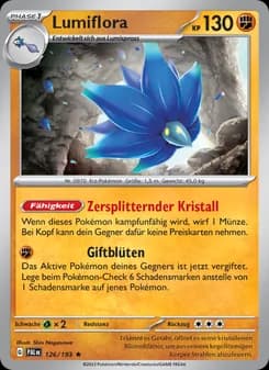 Lumiflora card in German