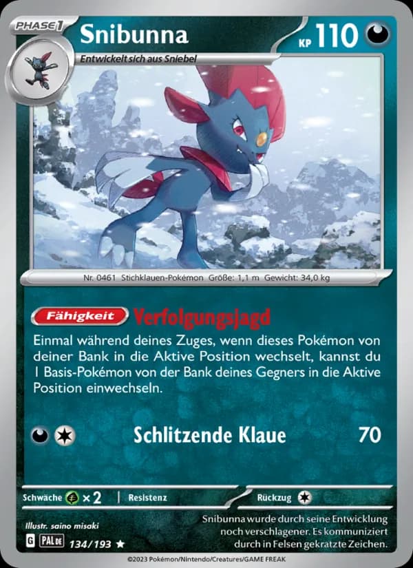 Snibunna card in German