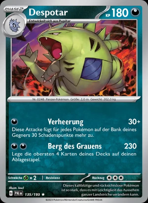Despotar card in German