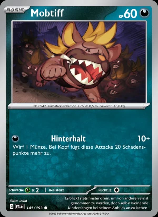 Mobtiff card in German