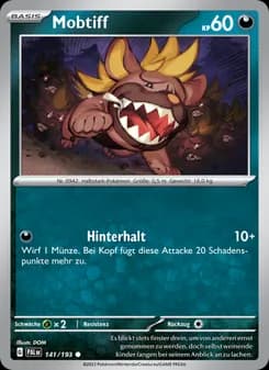 Mobtiff card in German