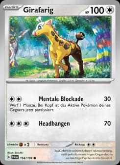 Girafarig card in German