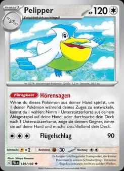 Pelipper card in German