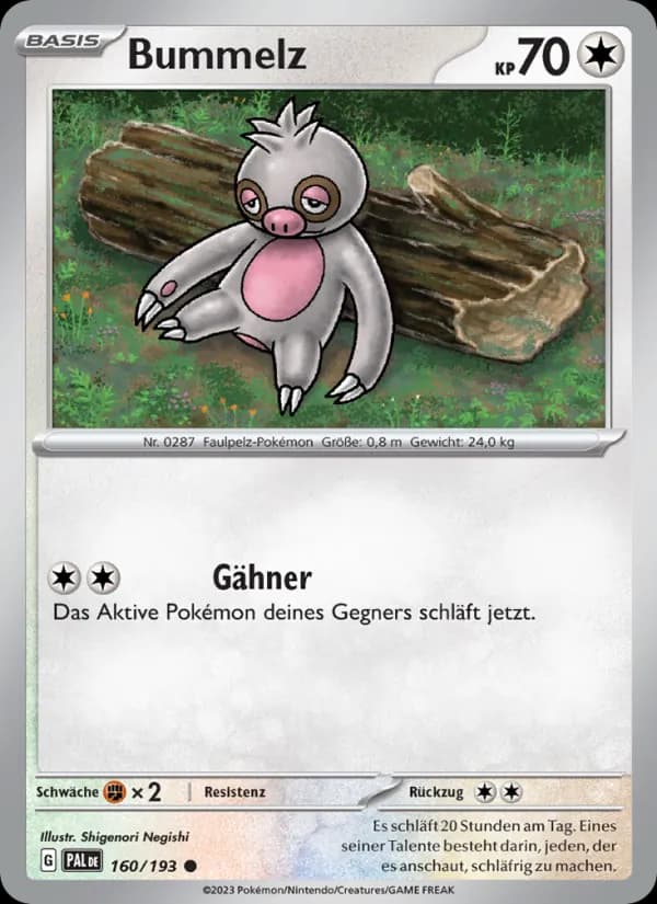 Bummelz card in German