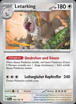 Letarking card in German