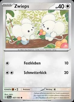 Zwieps card in German