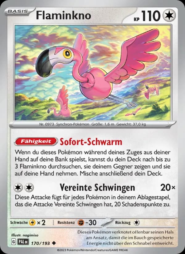 Flaminkno card in German