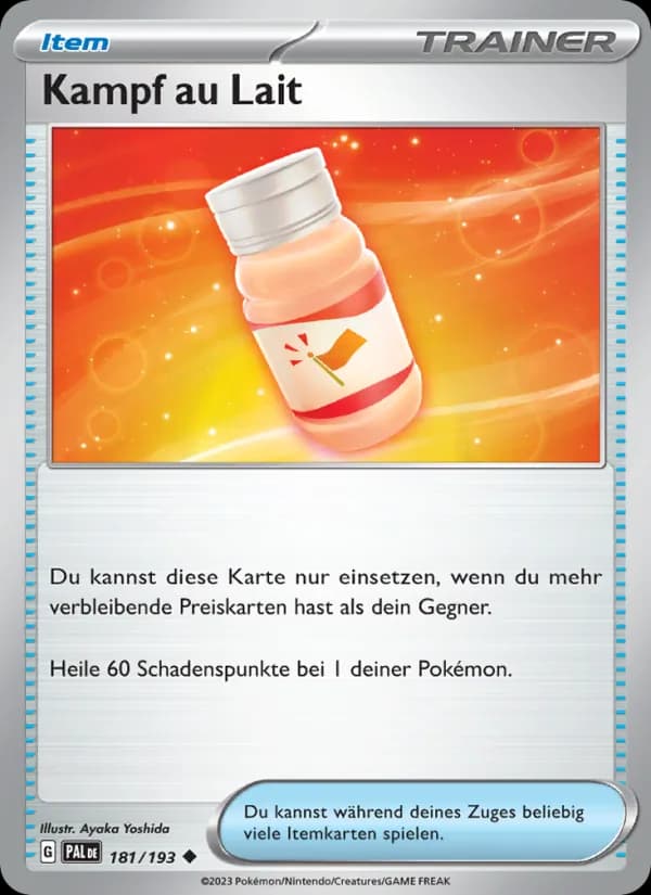 Kampf au Lait card in German