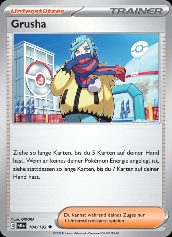 Grusha card in German