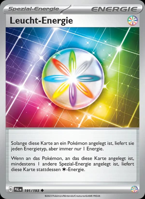 Leucht-Energie card in German
