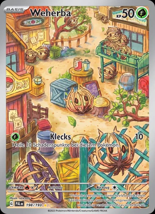 Weherba card in German