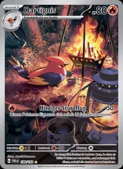 Dartignis card in German