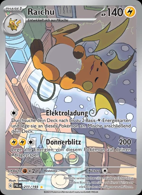 Raichu card in German