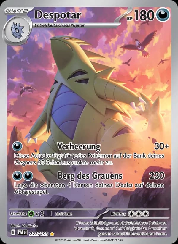 Despotar card in German