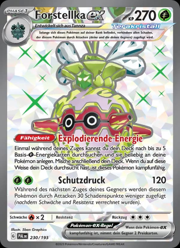 Forstellka-ex card in German